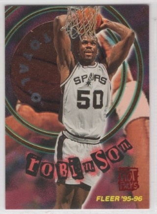 1995-96 Fleer - Total O Hot Pack #08 - David Robinson - San Antonio Spurs