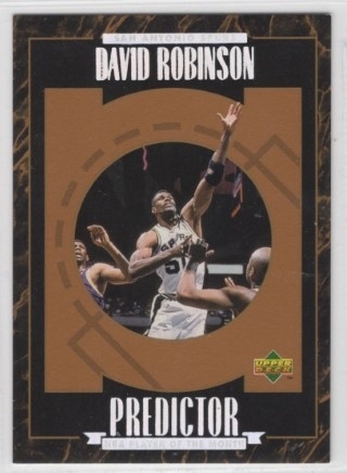 1995-96 Upper Deck - Predictors: Player of the Month #R07 REDEMPTION - David Robinson - San Antonio Spurs