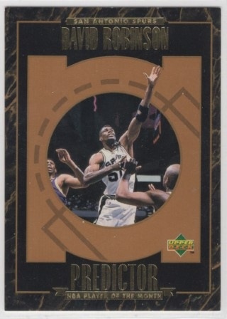 1995-96 Upper Deck - Predictors: Player of the Month #R7 - David Robinson - San Antonio Spurs