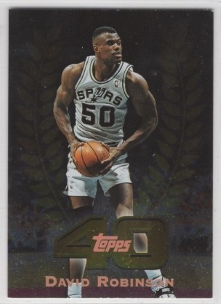 1997-98 Topps - Topps 40 #T40-23 - David Robinson - San Antonio Spurs