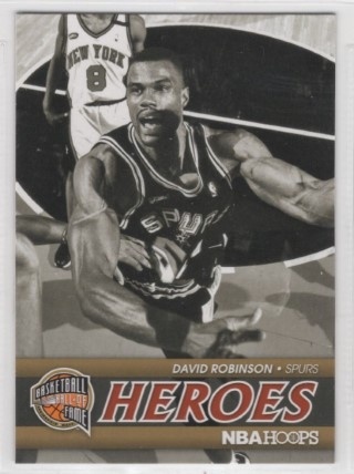 2011-12 Hoops - Hall of Fame Heroes #14 - David Robinson - San Antonio Spurs