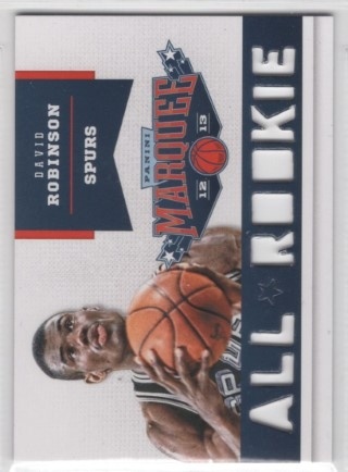 2012-13 Panini Marquee - All-Rookie Team Laser Cut #16 - David Robinson - San Antonio Spurs