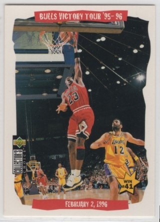 1996-97 Collector's Choice - #025 Bulls Victory Tour - Michael Jordan - Chicago Bulls