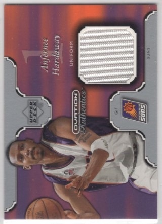 2002-03 Upper Deck Ovation - Authentics Uniform #AH-U - Anfernee Hardaway MEM - Phoenix Suns