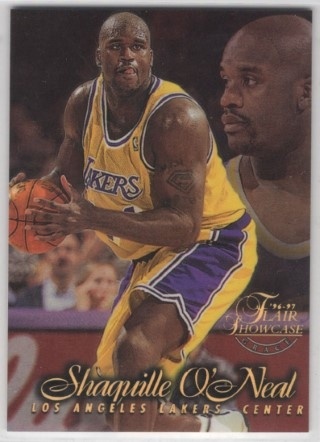 1996-97 Flair Showcase - Row 1 #10 - Shaquille O'Neal - LA Lakers