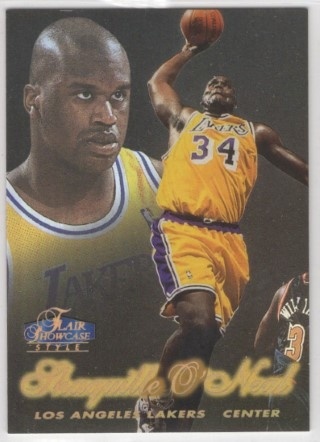 1997-98 Flair Showcase - Row 2 #007 - Shaquille O'Neal - LA Lakers