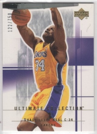 2003-04 Ultimate Collection - #046 Shaquille O'Neal SN750 - LA Lakers