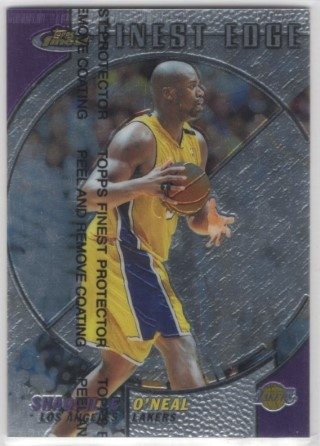 1999-00 Finest - #243 Finest Edge - Shaquille O'Neal - LA Lakers