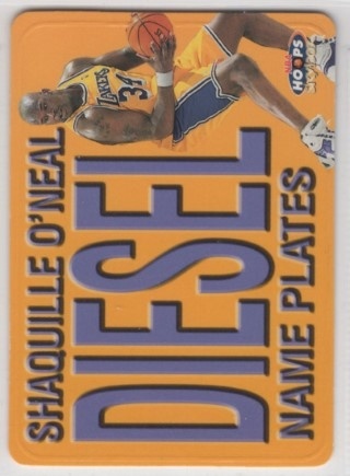 1999-00 Hoops - Name Plates #10NP - Shaquille O'Neal - LA Lakers