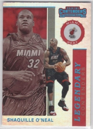 2019-20 Panini Contenders - Legendary Contenders #04 - Shaquille O'Neal - Miami Heat
