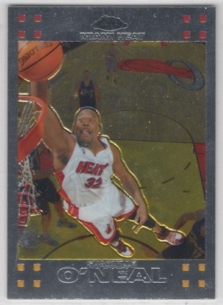 2007-08 Topps Chrome - #032 - Shaquille O'Neal - Miami Heat
