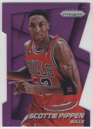 2014-15 Panini Prizm - Prizm Purple Die Cut #218 - Scottie Pippen SN139 - Chicago Bulls