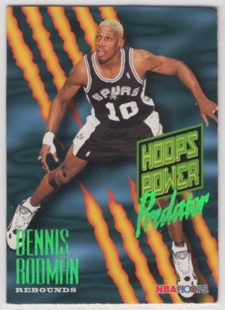 1994-95 Hoops - Hoops Power Predator #P06 - Dennis Rodman - San Antonio Spurs