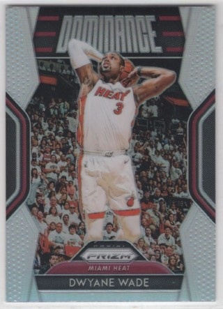 2018-19 Panini Prizm - Dominance Silver #23 - Dwyane Wade - Miami Heat