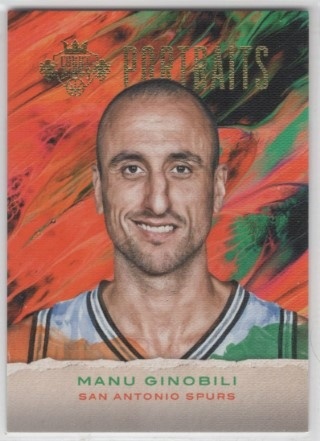 2016-17 Court Kings - Portraits #015 - Manu Ginobili SN175 - San Antonio Spurs
