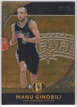 2016-17 Panini Gold Standard - AU #023 - Manu Ginobili SN79 - San Antonio Spurs