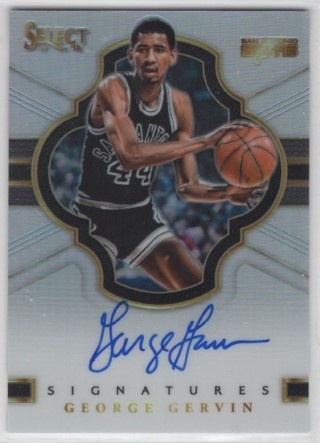 2017-18 Select - Signatures #SIG-GG - George Gervin AUTO, SN99 - San Antonio Spurs