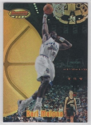 1997-98 Bowman's Best - Refractors #013 - Karl Malone - Utah Jazz