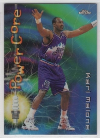 1997-98 Topps Chrome - Season's Best Refractors #16 - Karl Malone - Utah Jazz