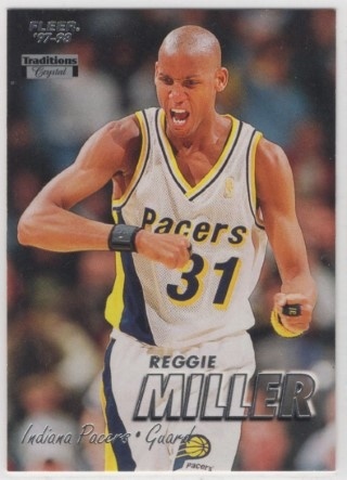 1997-98 Fleer - Traditions Crystal #031 - Reggie Miller - Indiana Pacers