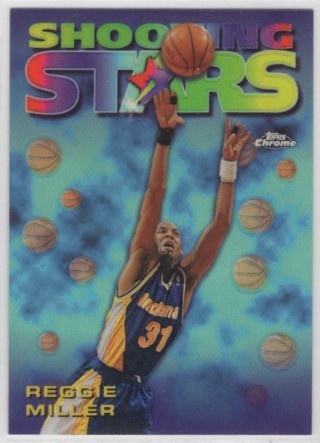 1997-98 Topps Chrome - Season's Best REFRACTOR #09 - Reggie Miller - Indiana Pacers