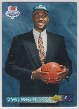 1992-93 Upper Deck - #002 Alonzo Mourning - ROOKIE - Charlotte Hornets