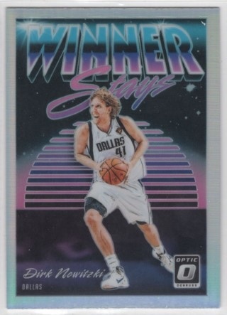 2018-19 Donruss Optic - Winner Stays Holo #03 - Dirk Nowitzki - Dallas Mavericks