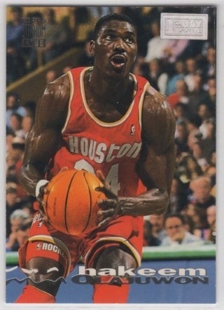 1993-94 Stadium Club - First Day Issue #089 - Hakeem Olajuwon PR1000 - Houston Rockets