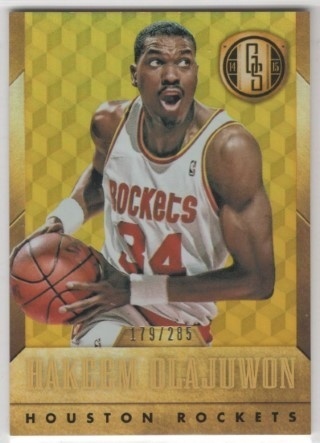 2014-15 Panini Gold Standard - #152 Hakeem Olajuwon SN285 - Houston Rockets