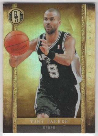 2011-12 Panini Gold Standard - #061 Tony Parker SN299 - San Antonio Spurs