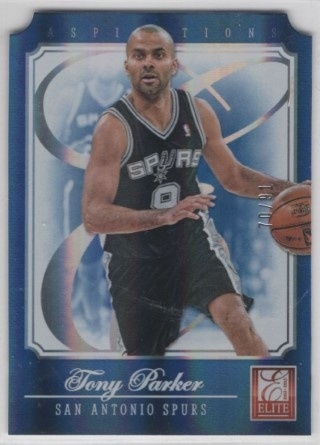 2012-13 Elite - Aspirations #132 - Tony Parker SN91 - San Antonio Spurs