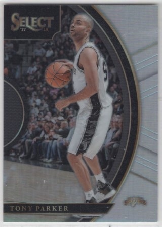 2017-18 Select - Prizm Silver #072 - Tony Parker - San Antonio Spurs