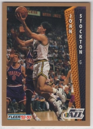 1992-93 Fleer Drake's - #051 John Stockton - Utah Jazz