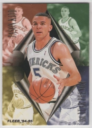 1994-95 Fleer - First Year Phenoms #02 - Jason Kidd - ROOKIE - Dallas Mavericks