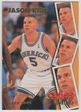 1995-96 Fleer - Class Encounters #6 Jason Kidd - Dallas Mavericks