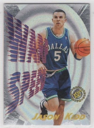 1995-96 Stadium Club - Warp Speed #WS08 - Jason Kidd - Dallas Mavericks