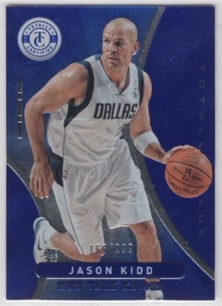 2012-13 Totally Certified - Totally Blue #122 - Jason Kidd SN299 - New York Knicks