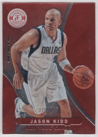 2012-13 Totally Certified - Totally Red #122 - Jason Kidd SN499 - New York Knicks