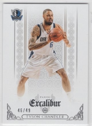 2014-15 Panini Excalibur - Silver #025 - Tyson Chandler SN49 - Dallas Mavericks