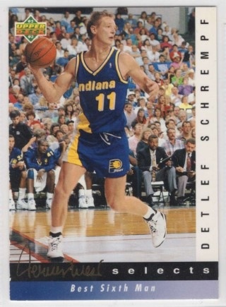 1992-93 Upper Deck - Jerry West Selects #JW06 - Detlef Schrempf - Indiana Pacers