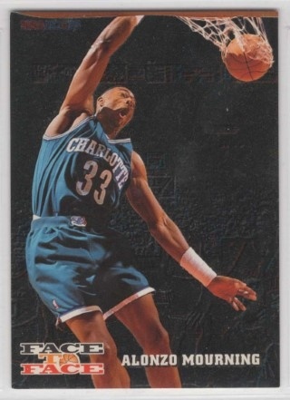 1993-94 Hoops - Face to Face #FTF2 - Alonzo Mourning / Patrick Ewing - Charlotte Hornets / New York Knicks