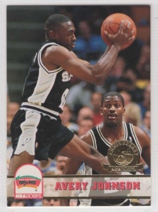 1993-94 Hoops - 5th Anniversary Gold #201 - Avery Johnson - San Antonio Spurs