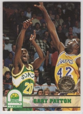1993-94 Hoops - 5th Anniversary Gold #210 - Gary Payton - Seattle Supersonics