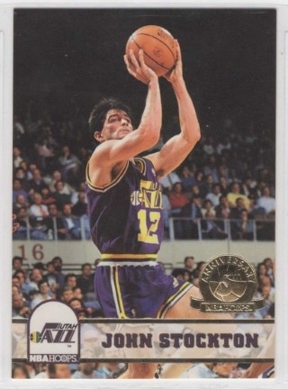 1993-94 Hoops - 5th Anniversary Gold #219 - John Stockton - Utah Jazz