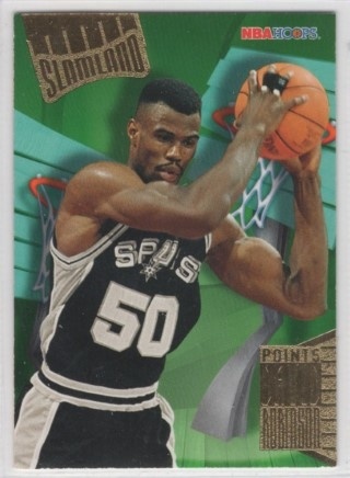 1995-96 Hoops - Slamland #SL42 - David Robinson - San Antonio Spurs