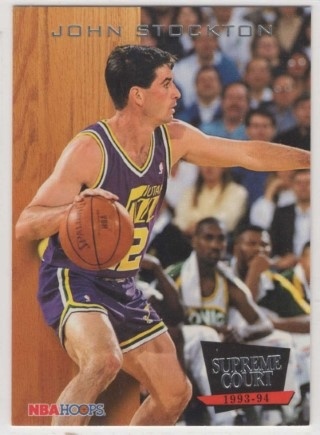 1993-94 Hoops - Supreme Court #SC08 - John Stockton - Utah Jazz