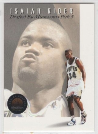 1993-94 Skybox Premium - Draft Picks #DP05 - Isaiah Rider - Minnesota Timberwolves