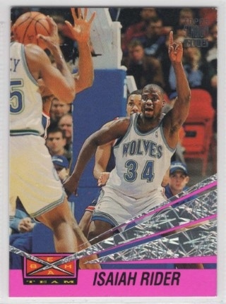 1993-94 Stadium Club - Beam Team #24 - Isaiah Rider - Minnesota Timberwolves