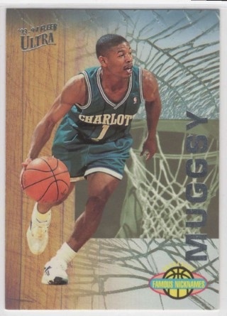 1993-94 Ultra - Famous Nicknames #02 - Mugsy Bogues - Charlotte Hornets
