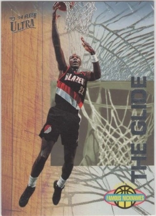 1993-94 Ultra - Famous Nicknames #04 - Clyde Drexler - Portland Trail Blazers